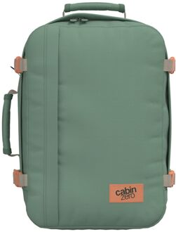 Cabinzero Classic 36L Ultra Light Cabin Bag sage forest weekendtas handbagage Groen - H 45 x B 31 x D 20 cm