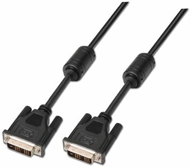 Cable dvi aisens a117-0086 - single link 18+1 - ferritas - conectores dvi-d m-dvi-d m - negro - 1.8m