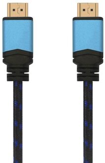 Cable hdmi aisens a120-0359 - certificado 4k hdr 60hz premium - conectores tipo a macho-macho - color negro/azul - 5m