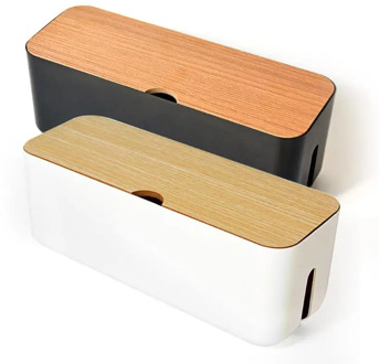 Cable Storage Box Power Strip Wire Case Anti Dust Charger Socket Cable Organizer Box Desktop Network Line Storage Bin