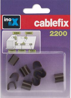 Cablefix Verbindingsset Kabelgoot 5mm Bruin 10st.