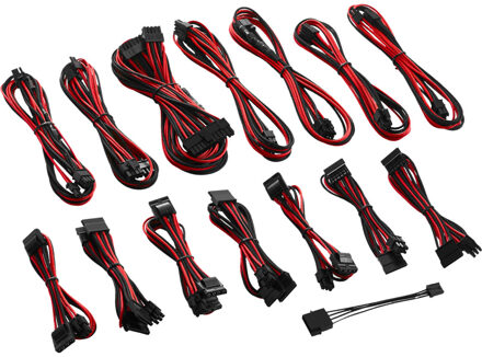 Cablemod C-Series Full Kit Rmi/Rmx - Black/Red Cm-Csr-Fkit-Kkr-R