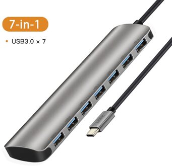 Cabletime Usb C Hub Type C Naar Hdmi Sd Hub USB3.0 Lan Netwerk Hdmi Adapter 6 In 1 Voor Macbook air Pro Huawei Matebook C041 7in1