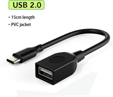 Cabletime Usb Otg Adapter Data Sync Type C Naar USB2.0 Converter Voor U-schijf Macbook Air Smartphones Usb C Adapter C374