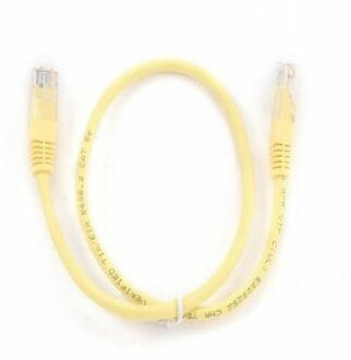 Cablexpert UTP CAT5e Patch Cable,yellow, 0.25m