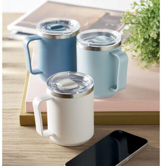 Cacao dubbelwandige mok van 400 ml Wit - One size