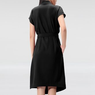 Cache-coeur v-hals jurk - maat Zwart