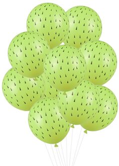 Cactus Patroon Latex Ballon Tropische Zomer Party Groene Cactus Banner Cake Topper voor Kids Favor Verjaardag Lucht Ballen Decoratie B03-10stk