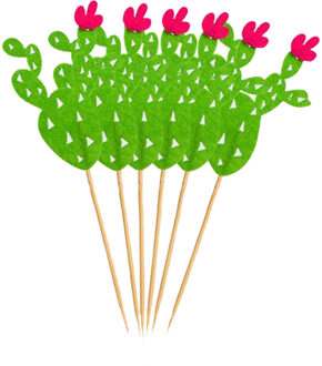 Cactus Patroon Latex Ballon Tropische Zomer Party Groene Cactus Banner Cake Topper voor Kids Favor Verjaardag Lucht Ballen Decoratie S03-6stk
