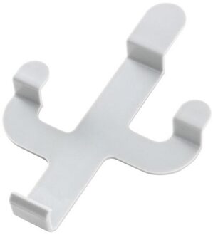 Cactus Vormige Haken Zelfklevende Muur Muur Deur Holder Haak Hanger Haken Voor Opknoping Thuis Keuken Sleutelhouder Grijs