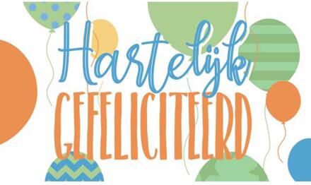 Cadeau-envelop geld/kopje thee 10st. multi