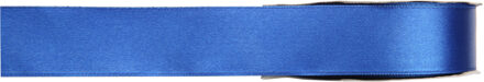 Cadeau sierlint satijn - blauw - 1 cm x 25 meter - Cadeaulint - Cadeaulinten