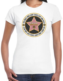 Cadeau t-shirt voor dames - sister/zus - wit - bedankje - verjaardag - zusje 2XL