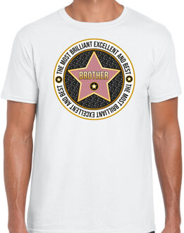 Cadeau t-shirt voor heren - brother/broer - wit - bedankje - verjaardag M