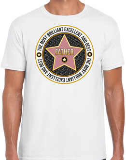 Cadeau t-shirt voor heren - father/vader - wit - verjaardag - vaderdag - papa XL