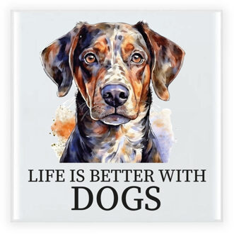 Cadeau tegel hond - Dalmatier hond - 15 cm