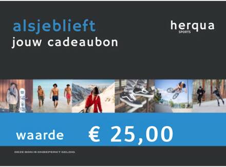 Cadeaubon 25,00 euro Cadaeubon 25 Zwart