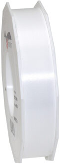 Cadeaulint - 2,5 cm x 91 meter - wit - satijn - sierlint - cadeaus inpakken
