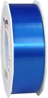 Cadeaulint - 4 cm x 91 meter - blauw - satijn - sierlint - cadeaus inpakken