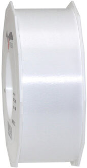 Cadeaulint - 4 cm x 91 meter - creme wit - satijn - sierlint - cadeaus inpakken