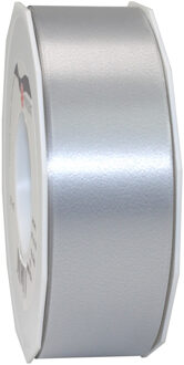 Cadeaulint - 4 cm x 91 meter - grijs - satijn - sierlint - cadeaus inpakken