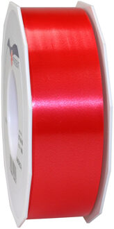 Cadeaulint - 4 cm x 91 meter - rood - satijn - sierlint - cadeaus inpakken