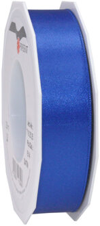 Cadeaulint Satijn - 2.5 cm x 25 meter - blauw - cadeaus inpakken - sierlint