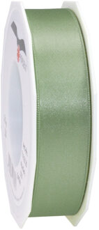 Cadeaulint Satijn - 2.5 cm x 25 meter - lichtgroen - cadeaus inpakken - sierlint