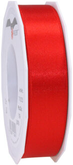 Cadeaulint Satijn - 2.5 cm x 25 meter - rood - cadeaus inpakken - sierlint