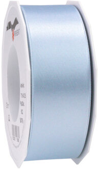 Cadeaulint Satijn - 4 cm x 25 meter - lichtblauw - cadeaus inpakken - sierlint