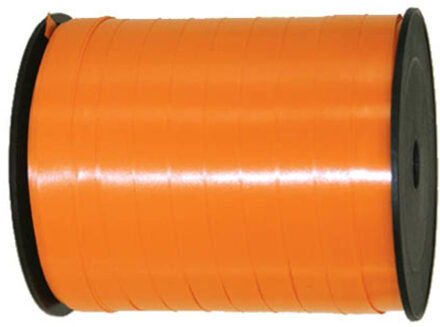 Cadeaulint/sierlint in de kleur oranje 5 mm x 500 meter - Cadeauversiering