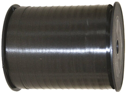 Cadeaulint/sierlint in de kleur zwart 5 mm x 500 meter