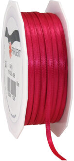 Cadeaulint/sierlint Satijn - 0.3 cm x 50 meter - fuchsia - cadeaus - Cadeaulinten Roze