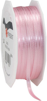 Cadeaulint/sierlint Satijn - 0.3 cm x 50 meter - licht roze - cadeaus - Cadeaulinten