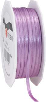 Cadeaulint/sierlint Satijn - 0.3 cm x 50 meter - Lila - cadeaus inpakken - decoratie