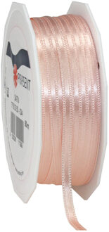 Cadeaulint/sierlint Satijn - 0.3 cm x 50 meter - zalm roze - cadeaus - Cadeaulinten