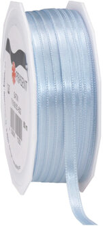 Cadeaulint/sierlint Satijn - 0.6 cm x 50 meter - licht blauw - cadeaus - Cadeaulinten