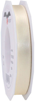 Cadeaulint/sierlint Satijn - 1.5 cm x 25 meter - creme wit - cadeaus inpakken - decoratie
