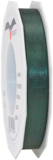 Cadeaulint/sierlint Satijn - 1.5 cm x 25 meter - donker groen - cadeaus inpakken - decoratie