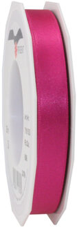 Cadeaulint/sierlint Satijn - 1.5 cm x 25 meter - fuchsia - cadeaus - Cadeaulinten Roze