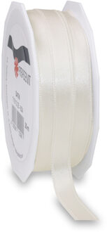 Cadeaulint/sierlint Satijn - 1 cm x 25 meter - beige - cadeaus inpakken - decoratie