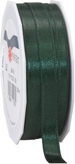 Cadeaulint/sierlint Satijn - 1 cm x 25 meter - Donker groen - cadeaus - Cadeaulinten