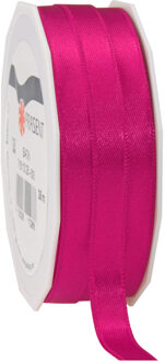 Cadeaulint/sierlint Satijn - 1 cm x 25 meter - fuchsia - cadeaus - Cadeaulinten Roze