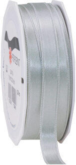 Cadeaulint/sierlint Satijn - 1 cm x 25 meter - grijs - cadeaus inpakken - decoratie