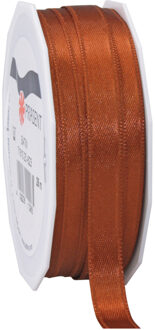 Cadeaulint/sierlint Satijn - 1 cm x 25 meter - koper - cadeaus - Cadeaulinten Koperkleurig