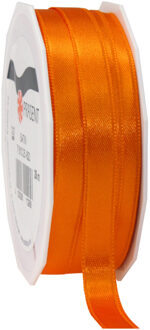 Cadeaulint/sierlint Satijn - 1 cm x 25 meter - oranje - cadeaus inpakken - decoratie