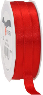 Cadeaulint/sierlint Satijn - 1 cm x 25 meter - Rood - cadeaus inpakken - decoratie