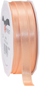 Cadeaulint/sierlint Satijn - 1 cm x 25 meter - Zalm roze - cadeaus inpakken - decoratie Zalmroze