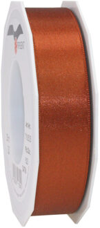 Cadeaulint/sierlint Satijn - 2.5 cm x 25 meter - koper - cadeaus inpakken - decoratie