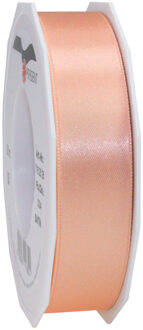 Cadeaulint/sierlint Satijn - 2.5 cm x 25 meter - zalm roze - cadeaus inpakken - decoratie